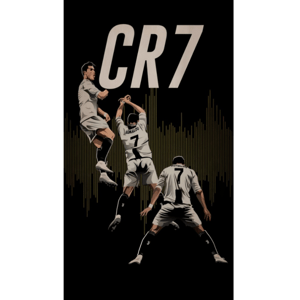 CAPA FUNDO ROMANO CRISTIANO RONALDO CR7 | TECIDO PREMIUM  | VÁRIOS MODELOS. - 1X2M