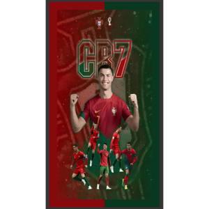 CAPA FUNDO ROMANO CRISTIANO RONALDO CR7 | TECIDO PREMIUM  | VÁRIOS MODELOS. - 1X2M