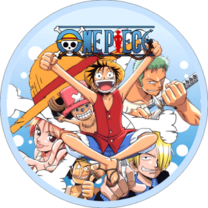 CAPA PAINEL REDONDO ANIME ONE PIECE | TECIDO PREMIUM  | VÁRIOS MODELOS - 1.50X1.50M E 50X50CM