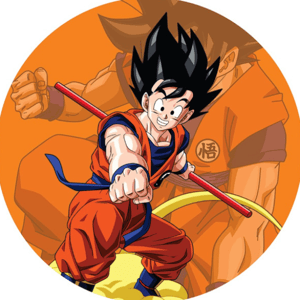 CAPA PAINEL REDONDO ANIME DRAGON BALL Z| TECIDO PREMIUM  | VÁRIOS MODELOS - 1.50X1.50M E 50X50CM