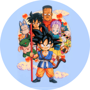 CAPA PAINEL REDONDO ANIME DRAGON BALL Z| TECIDO PREMIUM  | VÁRIOS MODELOS - 1.50X1.50M E 50X50CM