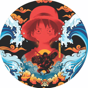 CAPA PAINEL REDONDO ANIME ONE PIECE | TECIDO PREMIUM  | VÁRIOS MODELOS - 1.50X1.50M E 50X50CM