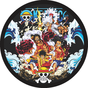 CAPA PAINEL REDONDO ANIME ONE PIECE | TECIDO PREMIUM  | VÁRIOS MODELOS - 1.50X1.50M E 50X50CM