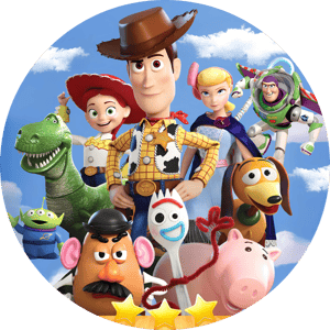 CAPA PAINEL REDONDO TOY STORY | TECIDO PREMIUM  | VÁRIOS MODELOS - 1.50X1.50M E 50X50CM