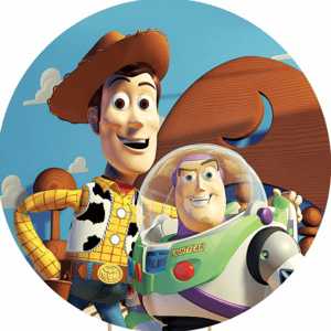 CAPA PAINEL REDONDO TOY STORY | TECIDO PREMIUM  | VÁRIOS MODELOS - 1.50X1.50M E 50X50CM