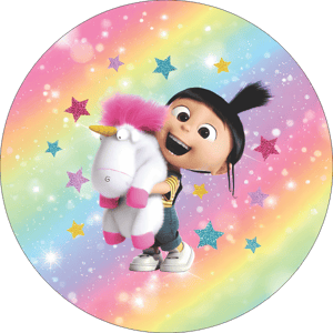 CAPA PAINEL REDONDO MEU MALVADO FAVORITO | TECIDO PREMIUM  | VÁRIOS MODELOS - 1.50X1.50M E 50X50CM