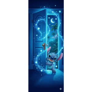 CAPA PAINEL PORTA STITCH | TECIDO PREMIUM  | VÁRIOS MODELOS - 85cm x 2.10M