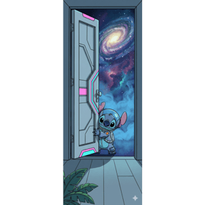 CAPA PAINEL PORTA STITCH | TECIDO PREMIUM  | VÁRIOS MODELOS - 85cm x 2.10M