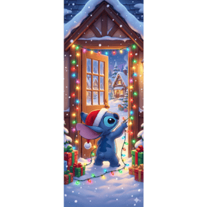 CAPA PAINEL PORTA STITCH | TECIDO PREMIUM  | VÁRIOS MODELOS - 85cm x 2.10M