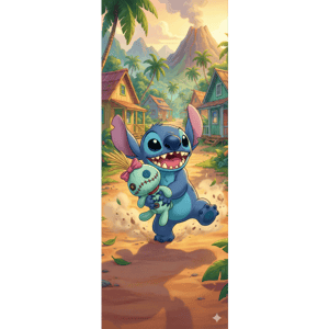 CAPA PAINEL PORTA STITCH | TECIDO PREMIUM  | VÁRIOS MODELOS - 85cm x 2.10M