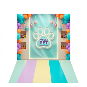 CAPA FUNDO FOTOGRÁFICO PET PÁSCOA COELHO | TECIDO PREMIUM  | VÁRIOS MODELOS. - 1.20X1.70M