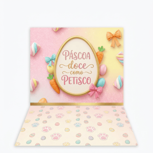 CAPA FUNDO FOTOGRÁFICO PET PÁSCOA COELHO | TECIDO PREMIUM  | VÁRIOS MODELOS. - 1.20X1.70M