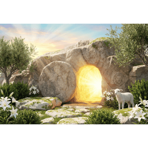 CAPA FUNDO FOTOGRÁFICO HORIZONTAL PÁSCOA CRISTÃ| TECIDO PREMIUM  | VÁRIOS MODELOS - 2.20X1.50M