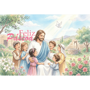 CAPA FUNDO FOTOGRÁFICO HORIZONTAL PÁSCOA CRISTÃ| TECIDO PREMIUM  | VÁRIOS MODELOS - 2.20X1.50M