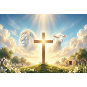 CAPA FUNDO FOTOGRÁFICO HORIZONTAL PÁSCOA CRISTÃ| TECIDO PREMIUM  | VÁRIOS MODELOS - 2.20X1.50M