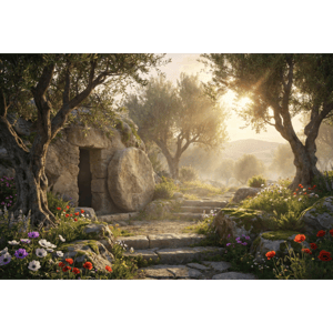 CAPA FUNDO FOTOGRÁFICO HORIZONTAL PÁSCOA CRISTÃ| TECIDO PREMIUM  | VÁRIOS MODELOS - 2.20X1.50M