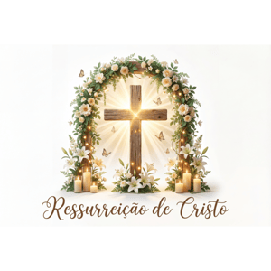 CAPA FUNDO FOTOGRÁFICO HORIZONTAL PÁSCOA CRISTÃ| TECIDO PREMIUM  | VÁRIOS MODELOS - 2.20X1.50M