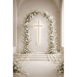 CAPA FUNDO FOTOGRÁFICO VERTICAL PÁSCOA CRISTÃ | TECIDO PREMIUM  | VÁRIOS MODELOS - 1.50X2.20CM