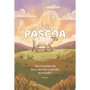 CAPA FUNDO FOTOGRÁFICO VERTICAL PÁSCOA CRISTÃ | TECIDO PREMIUM  | VÁRIOS MODELOS - 1.50X2.20CM