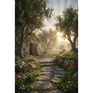 CAPA FUNDO FOTOGRÁFICO VERTICAL PÁSCOA CRISTÃ | TECIDO PREMIUM  | VÁRIOS MODELOS - 1.50X2.20CM