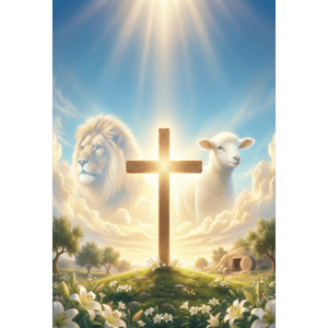 CAPA FUNDO FOTOGRÁFICO VERTICAL PÁSCOA CRISTÃ | TECIDO PREMIUM  | VÁRIOS MODELOS - 1.50X2.20CM