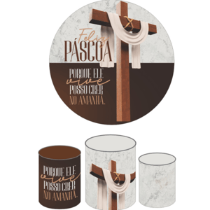 KIT CAPA PAINEL REDONDO E CILÍNDROS PÁSCOA | TECIDO PREMIUM  | VÁRIOS MODELOS.