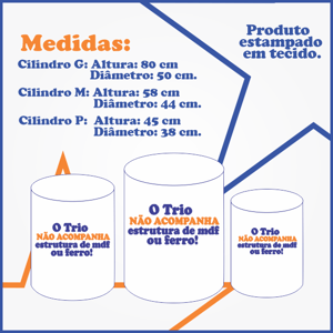 KIT CAPA PAINEL REDONDO E CILÍNDROS NATAL | TECIDO PREMIUM  | VÁRIOS MODELOS.