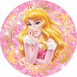 CAPA PAINEL REDONDO PRINCESA BELA ADORMECIDA AURORA | TECIDO PREMIUM  | VÁRIOS MODELOS - 1.50X1.50M E 50X50CM