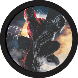 CAPA PAINEL REDONDO HERÓI HOMEM-ARANHA | TECIDO PREMIUM  | VÁRIOS MODELOS - 1.50X1.50M E 50X50CM