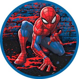 CAPA PAINEL REDONDO HERÓI HOMEM-ARANHA | TECIDO PREMIUM  | VÁRIOS MODELOS - 1.50X1.50M E 50X50CM