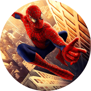 CAPA PAINEL REDONDO HERÓI HOMEM-ARANHA | TECIDO PREMIUM  | VÁRIOS MODELOS - 1.50X1.50M E 50X50CM