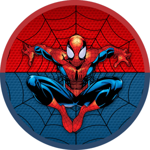 CAPA PAINEL REDONDO HERÓI HOMEM-ARANHA | TECIDO PREMIUM  | VÁRIOS MODELOS - 1.50X1.50M E 50X50CM
