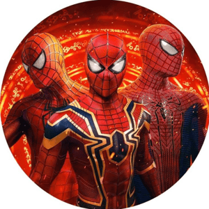 CAPA PAINEL REDONDO HERÓI HOMEM-ARANHA | TECIDO PREMIUM  | VÁRIOS MODELOS - 1.50X1.50M E 50X50CM