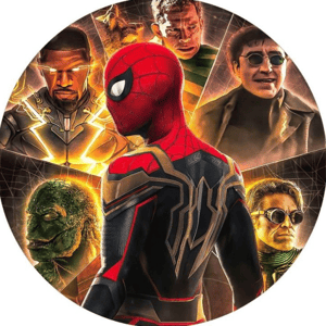 CAPA PAINEL REDONDO HERÓI HOMEM-ARANHA | TECIDO PREMIUM  | VÁRIOS MODELOS - 1.50X1.50M E 50X50CM