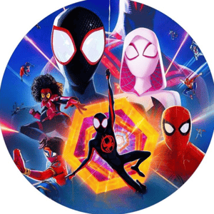 CAPA PAINEL REDONDO HERÓI HOMEM-ARANHA | TECIDO PREMIUM  | VÁRIOS MODELOS - 1.50X1.50M E 50X50CM