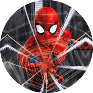 CAPA PAINEL REDONDO HERÓI HOMEM-ARANHA | TECIDO PREMIUM  | VÁRIOS MODELOS - 1.50X1.50M E 50X50CM