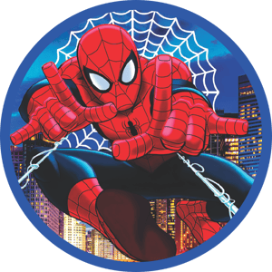 CAPA PAINEL REDONDO HERÓI HOMEM-ARANHA | TECIDO PREMIUM  | VÁRIOS MODELOS - 1.50X1.50M E 50X50CM
