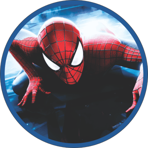 CAPA PAINEL REDONDO HERÓI HOMEM-ARANHA | TECIDO PREMIUM  | VÁRIOS MODELOS - 1.50X1.50M E 50X50CM
