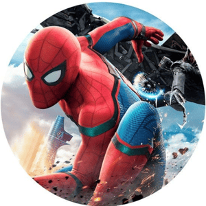 CAPA PAINEL REDONDO HERÓI HOMEM-ARANHA | TECIDO PREMIUM  | VÁRIOS MODELOS - 1.50X1.50M E 50X50CM