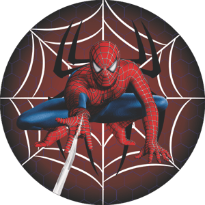 CAPA PAINEL REDONDO HERÓI HOMEM-ARANHA | TECIDO PREMIUM  | VÁRIOS MODELOS - 1.50X1.50M E 50X50CM