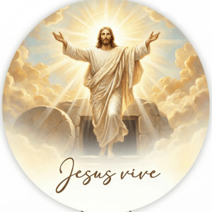 CAPA PAINEL REDONDO PÁSCOA CRISTÃ | TECIDO PREMIUM  | VÁRIOS MODELOS - 1.50X1.50M E 50X50CM