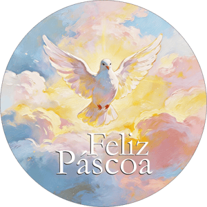 CAPA PAINEL REDONDO PÁSCOA CRISTÃ | TECIDO PREMIUM  | VÁRIOS MODELOS - 1.50X1.50M E 50X50CM