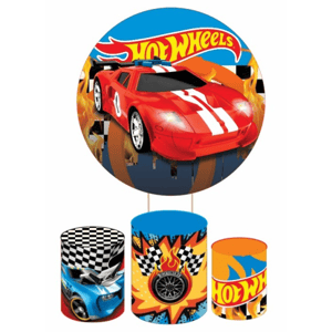 KIT CAPA PAINEL REDONDO E CILÍNDROS HOT WHEELS | TECIDO PREMIUM  | VÁRIOS MODELOS.
