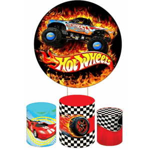 KIT CAPA PAINEL REDONDO E CILÍNDROS HOT WHEELS | TECIDO PREMIUM  | VÁRIOS MODELOS.