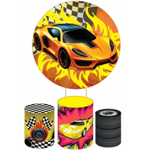 KIT CAPA PAINEL REDONDO E CILÍNDROS HOT WHEELS | TECIDO PREMIUM  | VÁRIOS MODELOS.