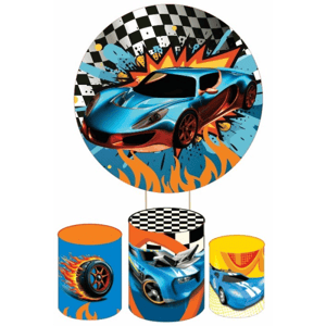 KIT CAPA PAINEL REDONDO E CILÍNDROS HOT WHEELS | TECIDO PREMIUM  | VÁRIOS MODELOS.