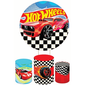 KIT CAPA PAINEL REDONDO E CILÍNDROS HOT WHEELS | TECIDO PREMIUM  | VÁRIOS MODELOS.