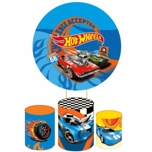 KIT CAPA PAINEL REDONDO E CILÍNDROS HOT WHEELS | TECIDO PREMIUM  | VÁRIOS MODELOS.