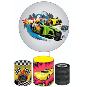 KIT CAPA PAINEL REDONDO E CILÍNDROS HOT WHEELS | TECIDO PREMIUM  | VÁRIOS MODELOS.
