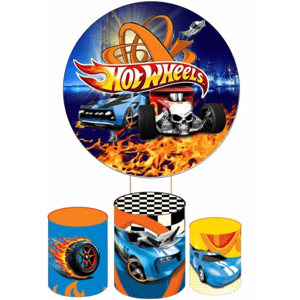 KIT CAPA PAINEL REDONDO E CILÍNDROS HOT WHEELS | TECIDO PREMIUM  | VÁRIOS MODELOS.